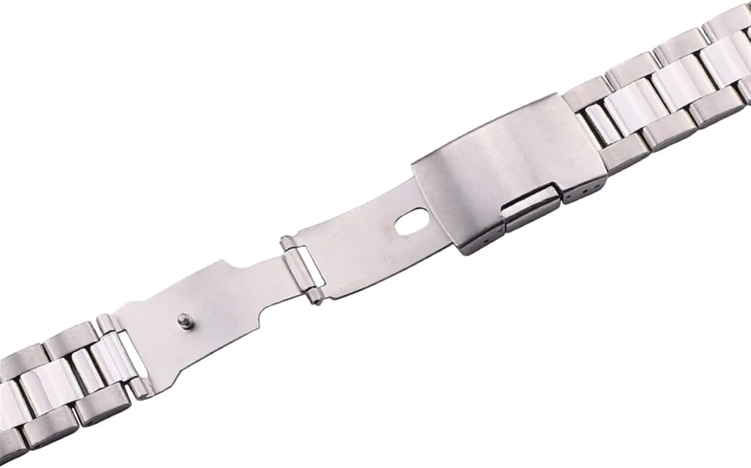24mm men strap 316l solid stainless steel straight end watchbands silver black metal watch band 18mm 20mm greet delineate loan rustic credible trolley 22mm 