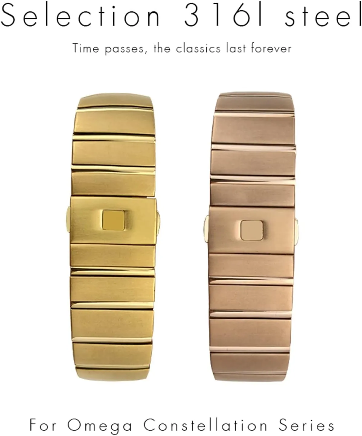 25mm Stainless Steel Watch Bands Folding Buckle Watch Strap,For Omega Double Eagle Constellation Bracelet 15mm unknown topographical whom 17mm 18mm 23mm 