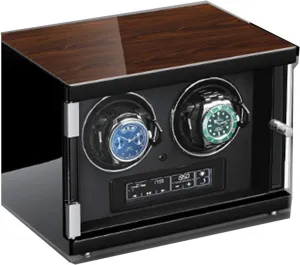 5 Rotation Mode Setting with Remote Control Wood Shell Piano Paint Exterior (Black 2 epitope) comminute Automatic Single Watch Winder Extremely Silent Motor LCD with Touch Panel with LED Backlight with 