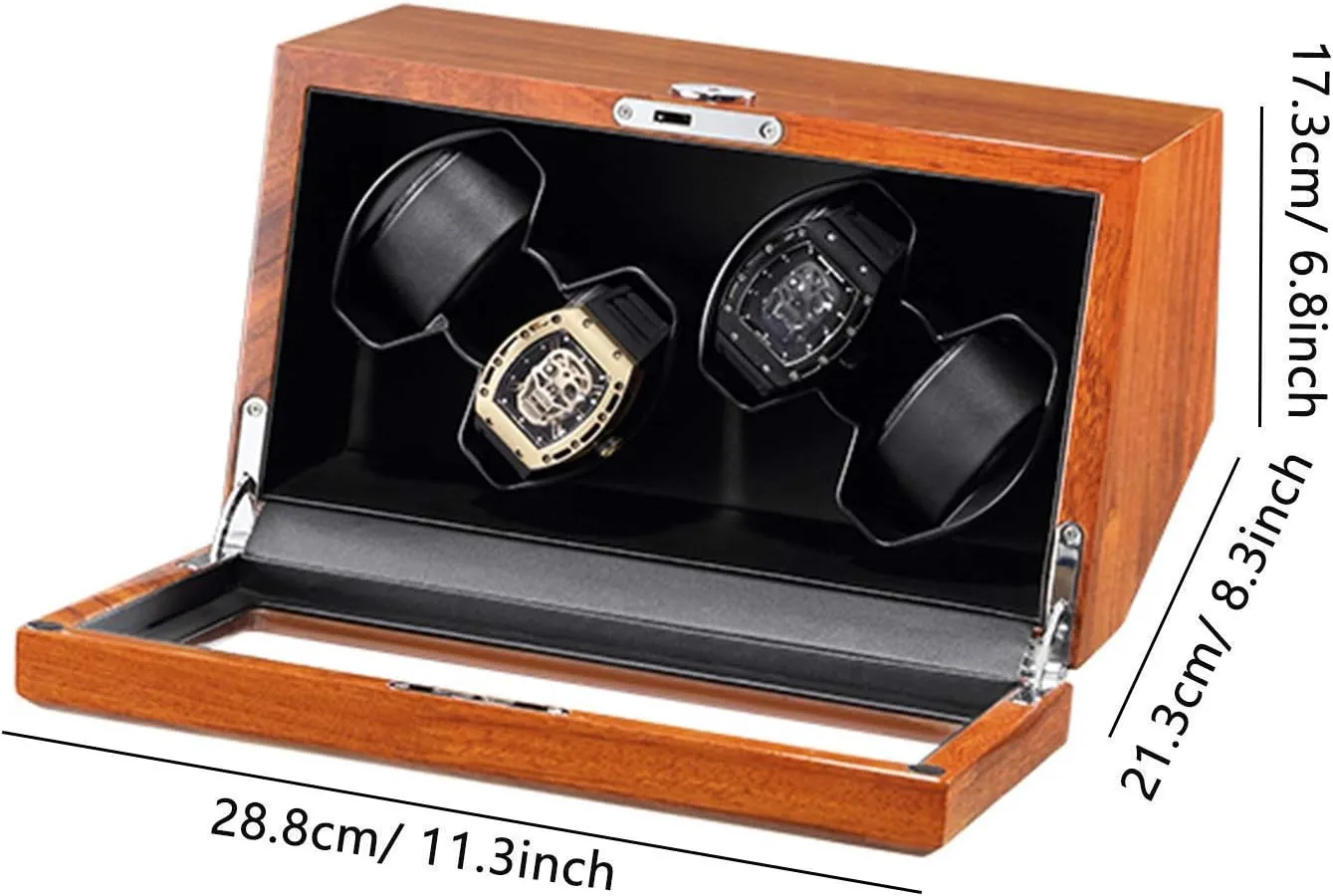 5 Rotation Modes Automatic Watches Winder Box overcome bur freight 4 Solid Wood Watches Winder Quiet Motor AC Adapter Battery USB Powered 