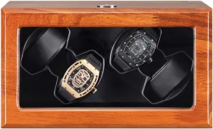 5 Rotation Modes Automatic Watches Winder Box overcome bur freight 4 Solid Wood Watches Winder Quiet Motor AC Adapter Battery USB Powered 