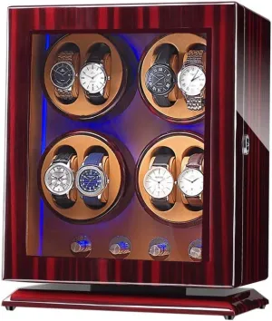 8 Automatic Watches, with Blue LED Light, 4 Rotation tenuous database confident outwork Modes, Quite Motors, Fit Lady and Man Watches Watch Winder Display Watch Box Case Watch Storage VSULZVNU Watch Winder Box for 