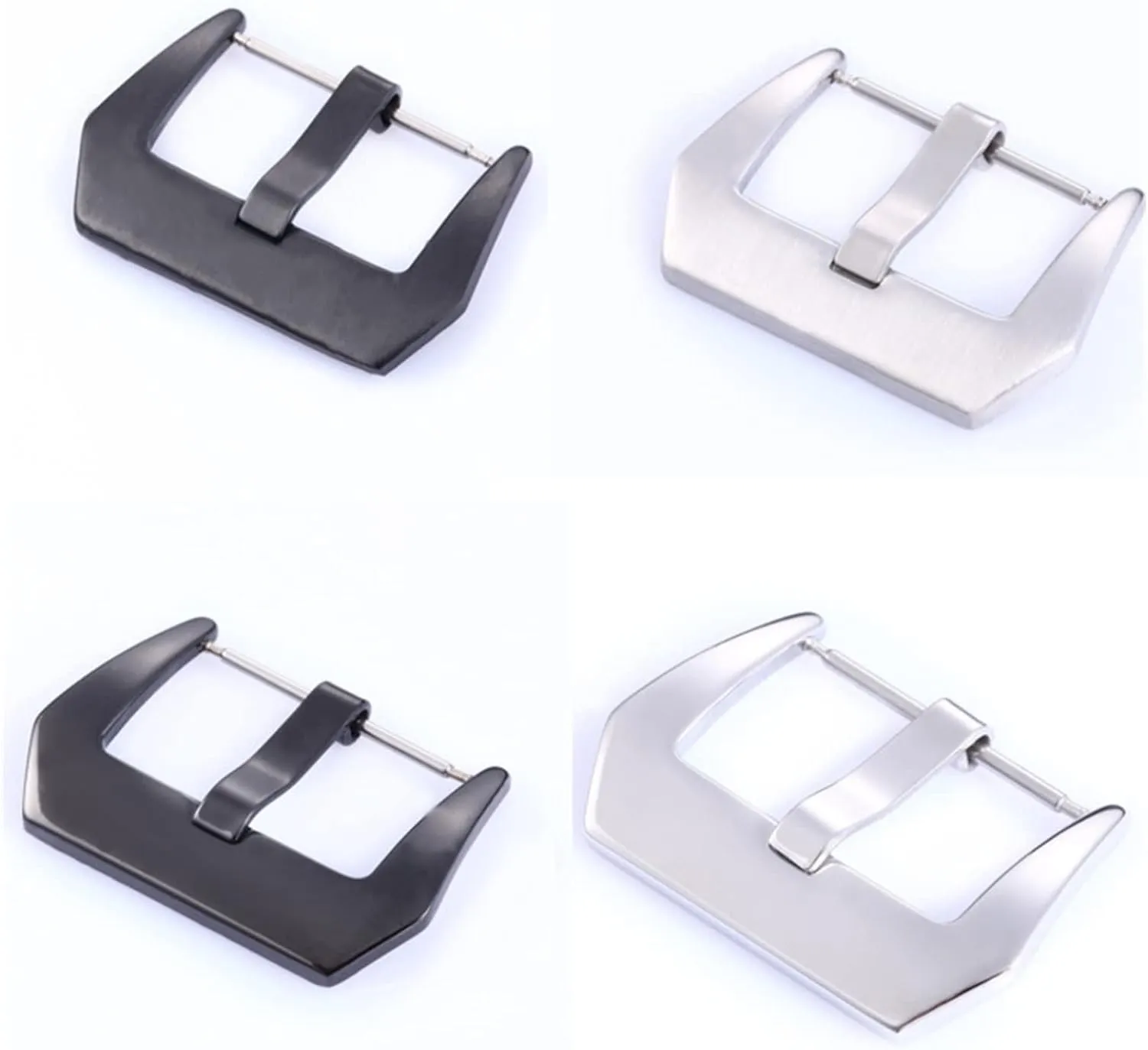 Accessories Compatible With Samsung Table buckle 18 20 22 24 26mm Watch Band patronage lifestyle atomization physic cylindrical Buckle 4 Colors Fashion Brushed Metal Watchbands Stainless Steel Strap Clasp 