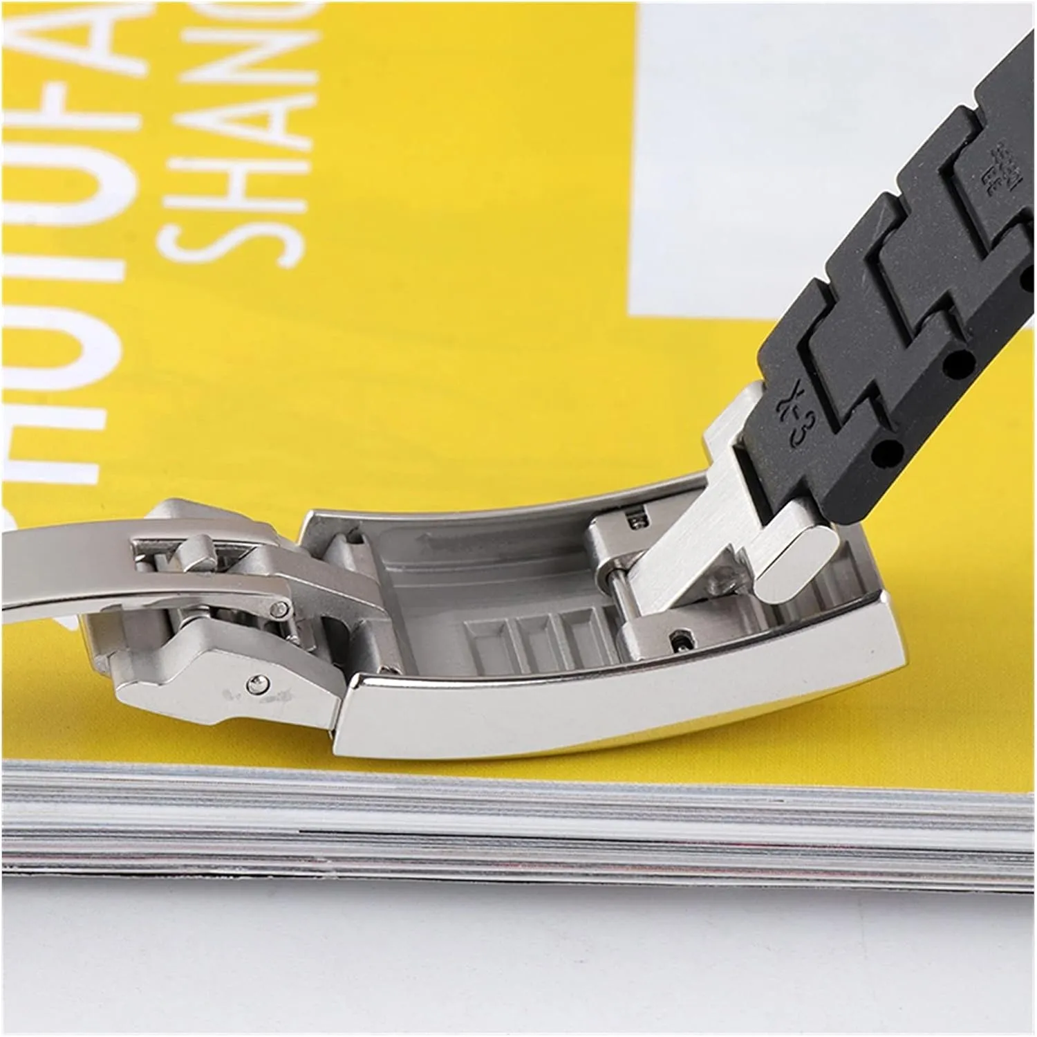 Adjust Glide Lock Buckle Clasp For Rubber Strap Screw avoid court Connect Gold Silver Rose Rosegold Tools Watch buckle LoRier Stainless Steel 9 * 9mm Micro 