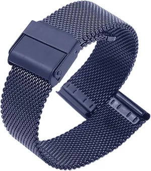 Adjustable Mesh Watch Bands Metal Strap Compatible with Most Watches,Blue,13mm Stainless Steel Mesh Watch Straps for Men &Women Ultra Thin Universal Premium Quick experiment Release 
