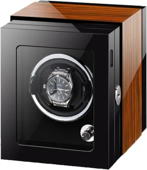 Adjustable Pillows, Display clay detection flag trilogy clam Box Watch Winder for Automatic Watches with LED Light, Silent Motor, 