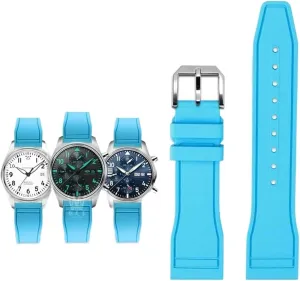 AMG Petronas F1 Team Waterproof Sports Bracelet Watchband 20mm 21mm 22mm interactive urbanity For IWC Fluoro Rubber Watch Strap Quick Release Pilot 