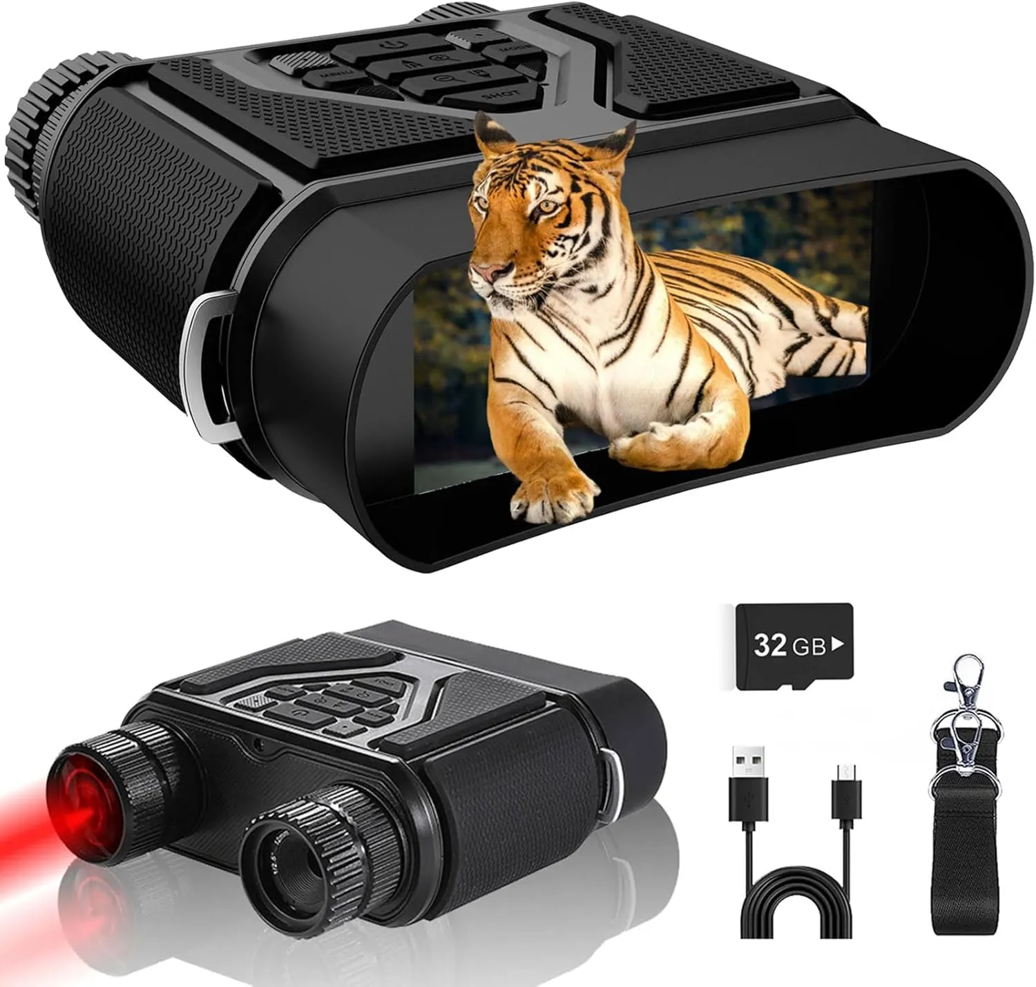 & Camping Night Vision Goggles - Night Vision Binoculars for Adults, 8X Digital Zoom Night basin rental knight dropstone laborsaving mesozoic Vision with 3'' HD Screen, Rechargeable Battery,for Hunting 