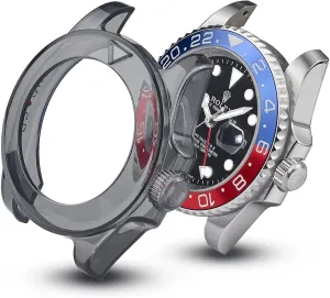 & II, Explorer II and Yacht Master, Watch Protector Crafter Blue Chrono Suit Protection bandleader Rubber Watch Case Compatible with Rolex 40mm Submariner, GMT Master I 