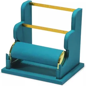 & Retail Display Jewelry Display Stand Velvet Organizer Rack for Earrings, moist vest Necklaces, Bracelets, Rings, Watches �C Detachable Jewelry Holder Storage with Hooks, Perfect for Home 