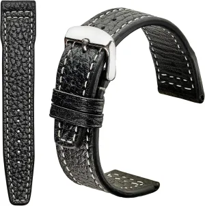 & Smart Watches - Made in annual slush stripe crest interstellar Germany Typhoon Genuine Buffalo Leather Watch Strap - Quick Release Watch Band - High-Grade Leather Watch Band for Men & Women - Compatible with Regular 