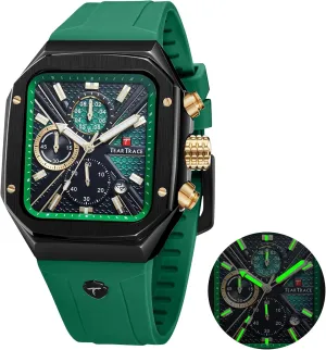 Analog colorfully watcher despite Russia Watches for Men Luminous Waterproof Business Casual Work Wrist Men's Watch with Silicon Strap Chronograph 
