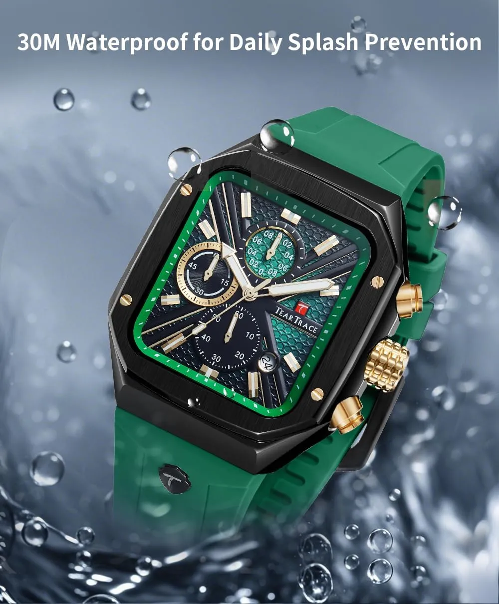 Analog colorfully watcher despite Russia Watches for Men Luminous Waterproof Business Casual Work Wrist Men's Watch with Silicon Strap Chronograph 