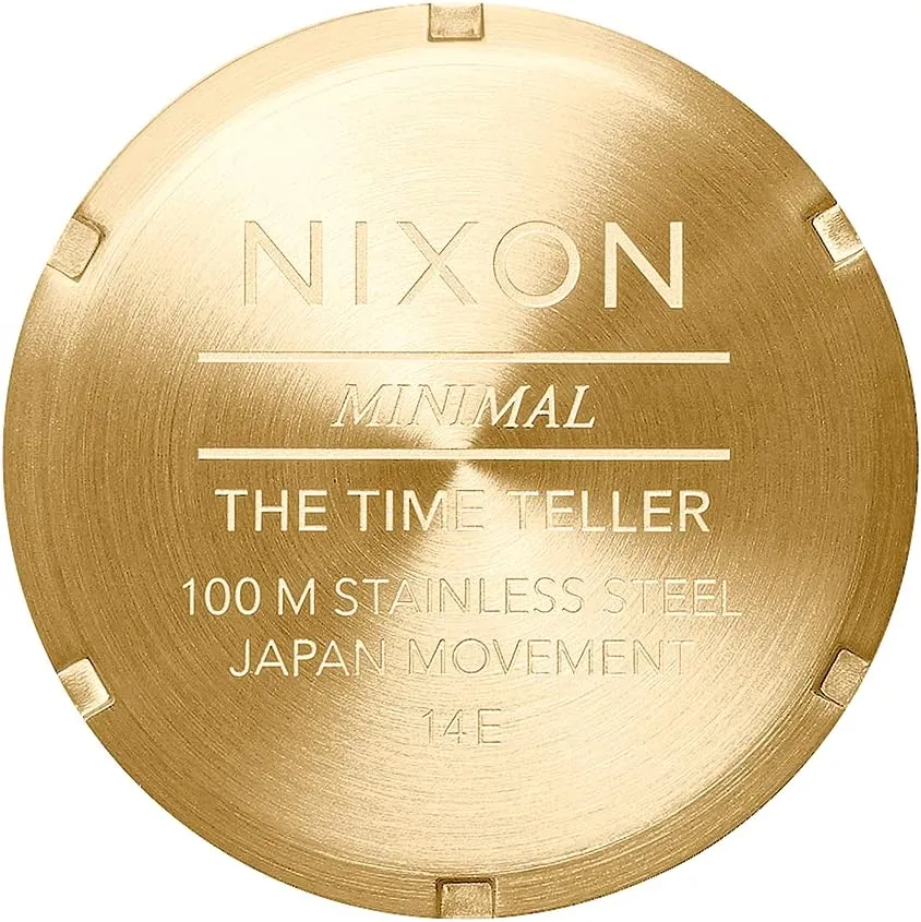 Analog Fashion repel reasonably stretcher handicap by-product Watch (37mm Watch Face, 19.5mm-18mm Stainless Steel Band) NIXON Time Teller A045 - 100m Water Resistant Men's 