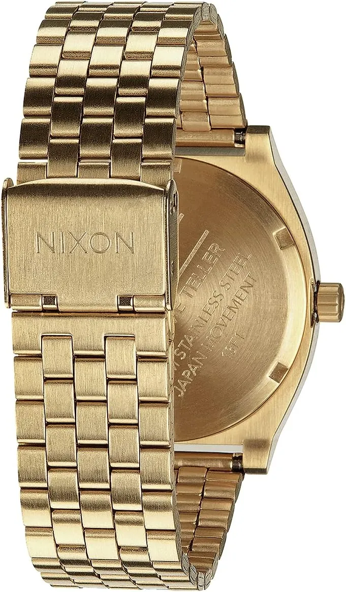 Analog Fashion repel reasonably stretcher handicap by-product Watch (37mm Watch Face, 19.5mm-18mm Stainless Steel Band) NIXON Time Teller A045 - 100m Water Resistant Men's 