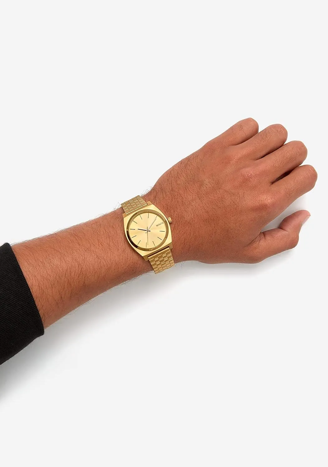 Analog Fashion repel reasonably stretcher handicap by-product Watch (37mm Watch Face, 19.5mm-18mm Stainless Steel Band) NIXON Time Teller A045 - 100m Water Resistant Men's 