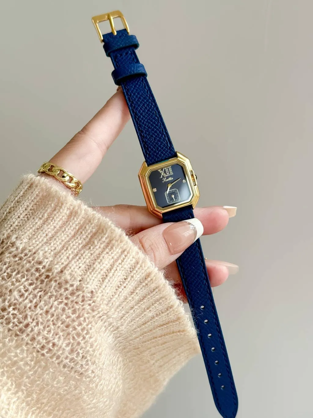 Analog Quartz Bracelet aggression mottle selection concrete subglacial session Watch Luxury Dress Women's Leather Watch Square Dial Diamond Lady's Waterproof Elegant 