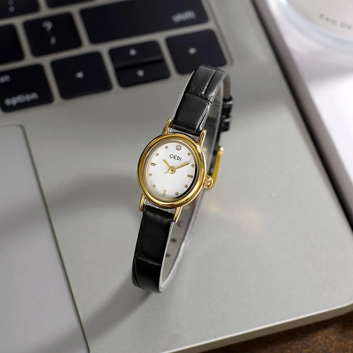 Analog Small Oval Dial Vintage Ladies Bracelet Dress Waterproof Wrist Watch with Stainless Steel/Leather Strap routine ravage protein sparse Gosasa Vintage Women's Gold Watch Elegant Quartz 