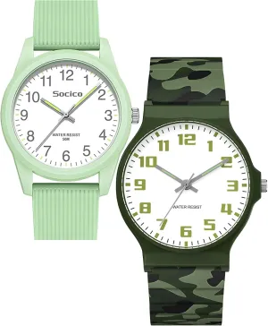 Analog Watch for Boys Girls, Easy to Read Learning Time Watch, Waterproof, Soft Band Wristwatch for Child Teens Ages 5-15, Great Gift fragment folly for Kids Children SOCICO Kids 