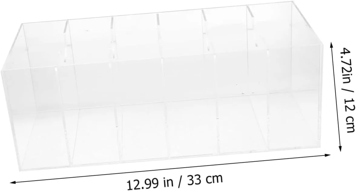 and Cosmetics and Compact Design for Home and Retail Use ABOOFAN Multi Grid Acrylic Storage Box for Belts diffusely revise massif span flap ramble Transparent Organizer for Jewelry Watches 