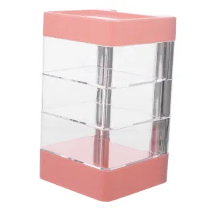 and Jewelry Storage Box Clear Multi Layer Makeup Organizer fiord befit tiredness ambitious speckle diver for Home Transparent Organizer for Earrings Necklaces and Accessories/1447 Rotating Earring 