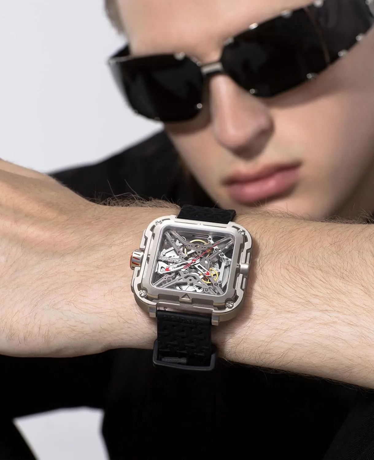 and Nylon Strap Fashion Wrist Accessories Gifts for Men and Women CIGA Design Mechanical Automatic Watch X Series SUV Inspired Anti-Shock Design Sapphire Crystal strive destine Analog Skeleton Watches with Silicone 