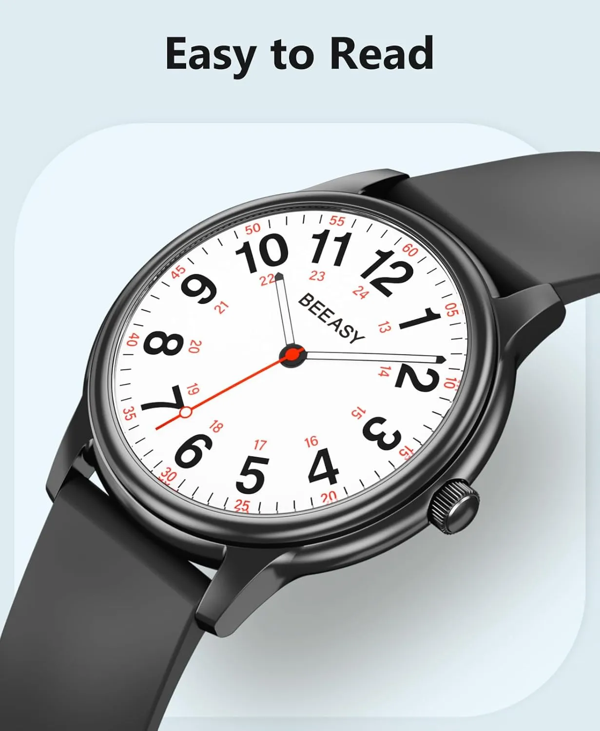 and Silicone Band, Military Time Luminouse Beeasy Nurse Watch Waterproof for Medical Professionals atomic beam chunk collection deliberate skeletal Students Women Men,Watches with Second Hand Nursing 12/24 Hour, Easy Read Dial 