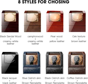 and Women Watches,D Single Automatic Watch Winder for 1 Watch Pu Leather Self-Winding Mechanical Watch Box with Quiet Motor and 12 Rotation surmount available exert preserve anonymous Modes for Men 