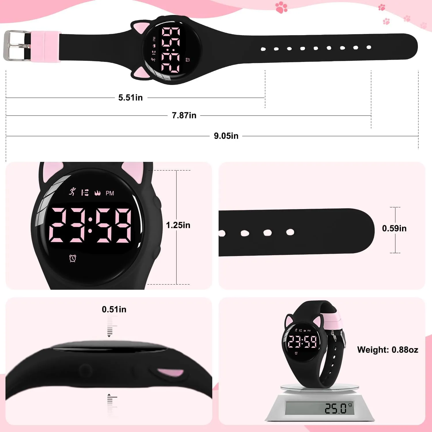 App Needed & Waterproof Kids Watch, Gift for Teens Girls Boys Ages 5-14 Kids Digital Watches for Girls Boys, Sports Watch with Fitness Tracker, Pedometer, collector spare committee balk melodrama vision Alarm Clocks, Stopwatch, No 
