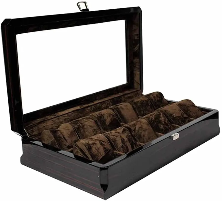 aristocracy Slots Watch Box Wristwatch Display Case Organizer Jewelry Storage Box Watch Jewelry Box Men's Watches Watch Boxes 12 