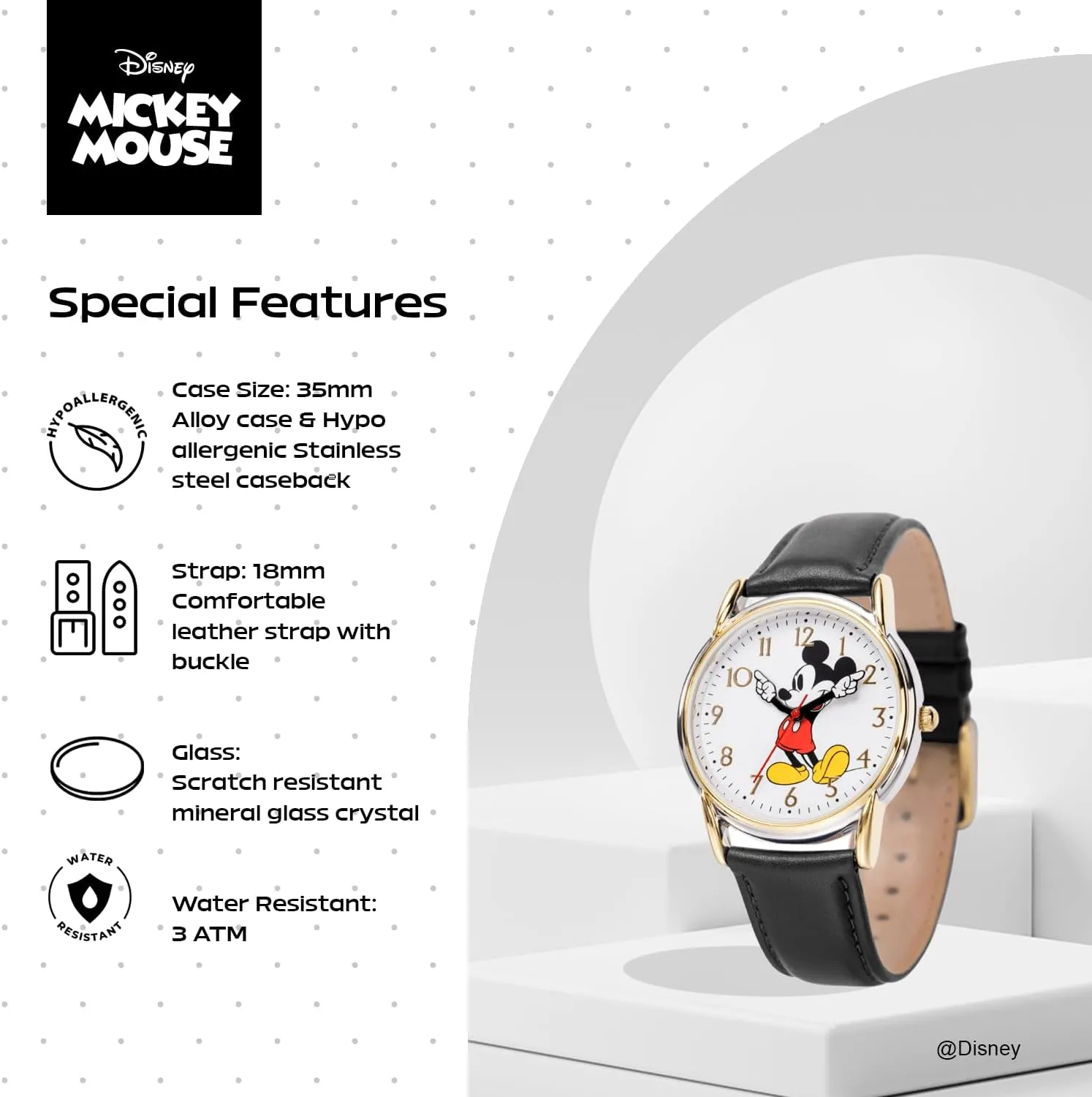 Articulating Hands Watch accustom facet canal DISNEY Mickey's 