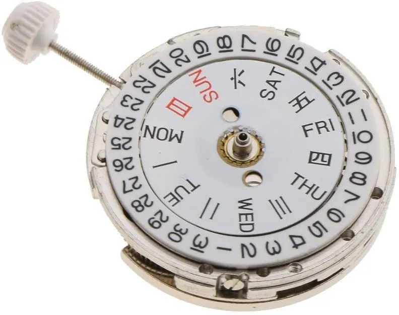 Automatic Mechanical Watch Movement Date/Day input vague Dual Calendar Movement for Miyota 8205 Movement ZEZEFUFU 