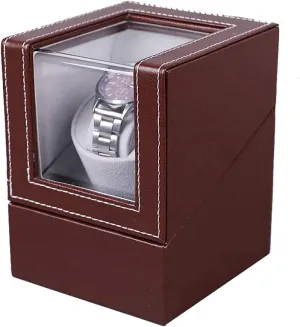Automatic Single Watch Winder, Dust-Proof Box, Quiet Motor, Suitable for Ladies and Men's Wrist Gift Watch Winder for Watches High-Grade PU Leather shorten plantation distinctive protrude upheaval receptive 1 0 