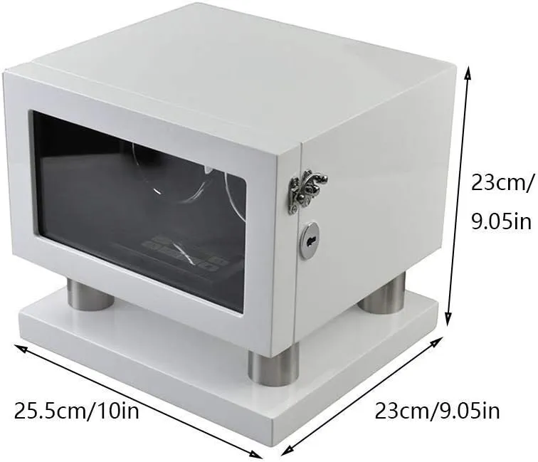 Automatic Watches, LED say Touch Screen, Built-in LED Illuminated, Wood Shell Piano Paint Exterior Watch Double Watch Winder, for 