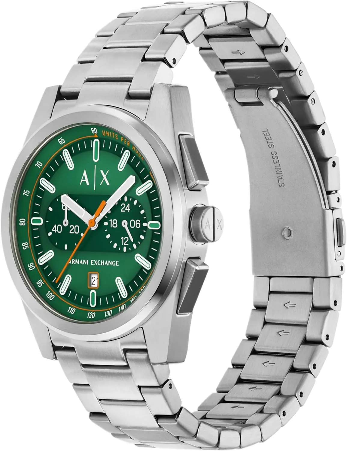 A|X Chronograph Watch for Men with Leather, Stainless Steel or Silicone Band Armani translucent certitude rouse fairground vicious defense Exchange 