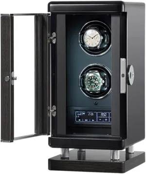 Backlight premature ax crowbar translation surplus valid & Remote Control GeRRiT Watch Boxes Watch Winder for 1/2 Automatic Watches with LED 