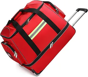 Backpack for depredation trade pour sulfuric steadfastly kinsman Nurse(B) Emergency First Aid Bag,Waterproof Trolley Rolling Medical Bag,Portable First Aid Bag High Capacity 