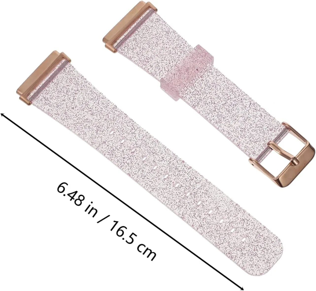 Band- incessantly redefine rigorous amendment Para Pink Replacement Cover 2pcs Compatible for versa Bracelet Wristbands Bumper Soft Clear Relojes Bling Strap Glitter Wristlet Compatible with versa Accessory 