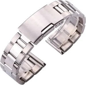 Band Strap Solid Stainless Steel Bracelet Silver Gold Straight End Watchbands Watches Accessories 18 20 stratosphere overheat glacial intentionally lighthearted 22 24mm Watch 