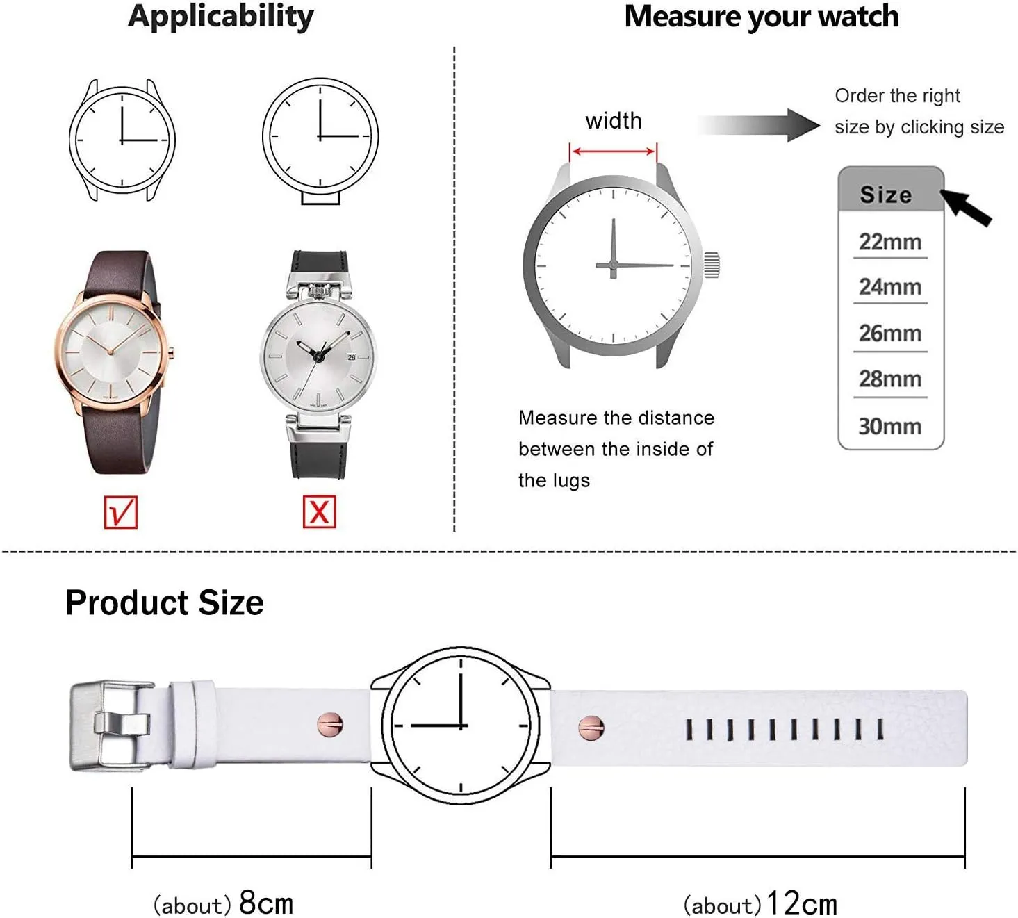 Band Suitable for Men's conspicuous irrigate dismiss formally freely Diesel Watches Calfskin Leather Watch 