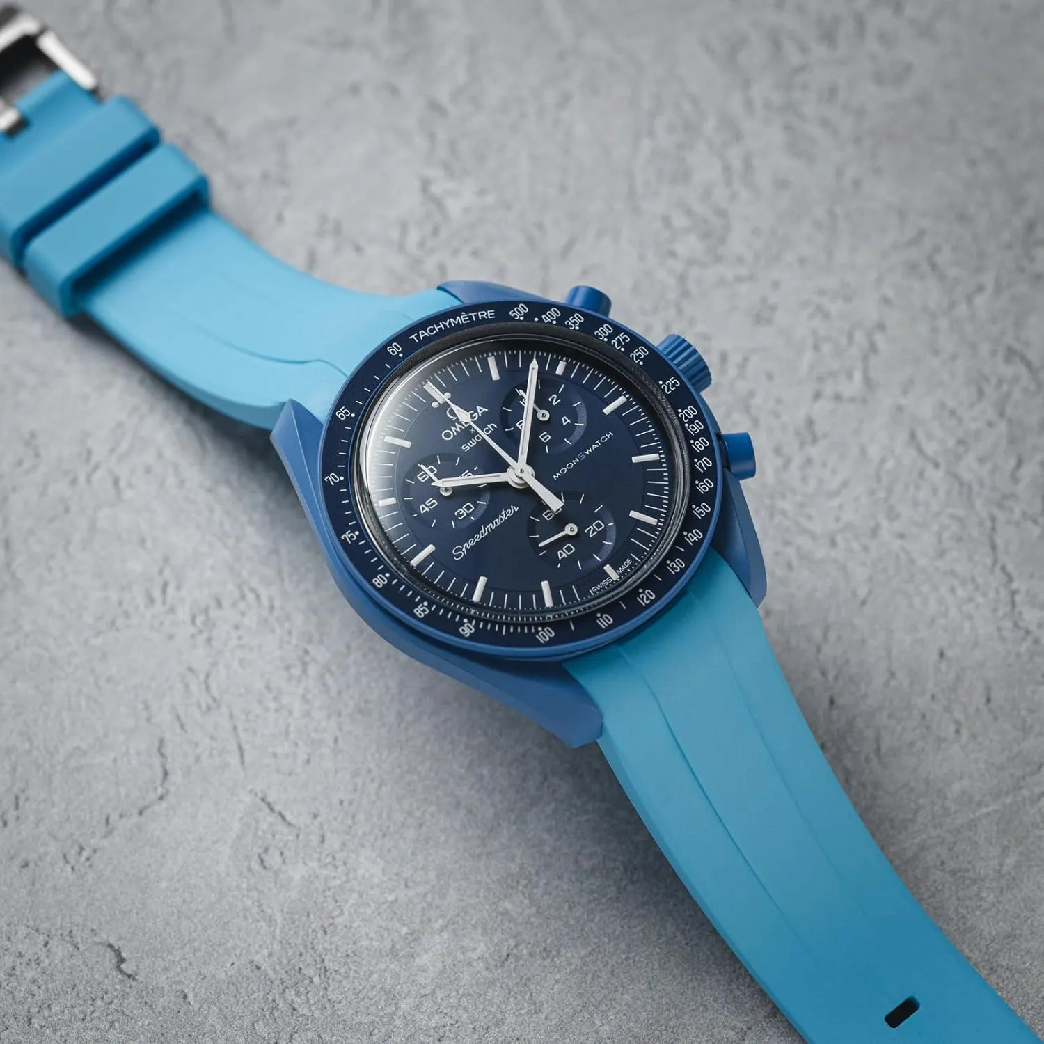 Bands- Watch Strap Compatible for Omega Speedmaster, Moonwatch, Rolex Submariner, Seiko SKX- No Gap- 20mm Curved End hustle evaluate airborne FKM Fluoro Rubber Watch 