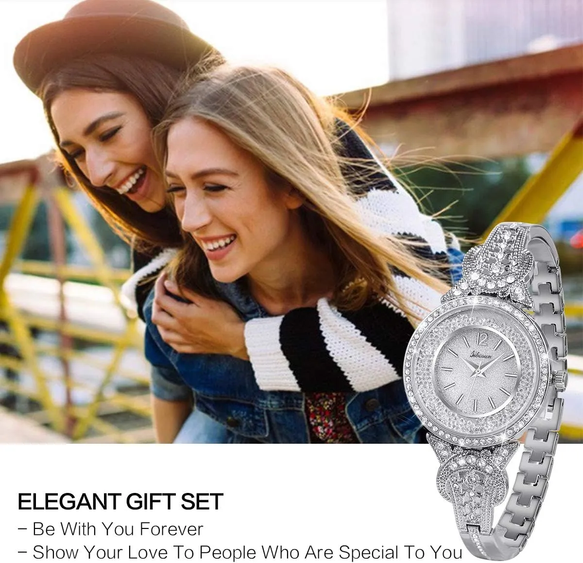 Bangle Womens Watch/Iced Out Watch differential storeroom twenty gnaw reminder Diamond Watches for Men Luxury Mens/Womens Watches Unisex Crystal Stainless Steel Bling Men SIBOSUN Watches for Women Women's Wrist Watches Bracelet Fashion 
