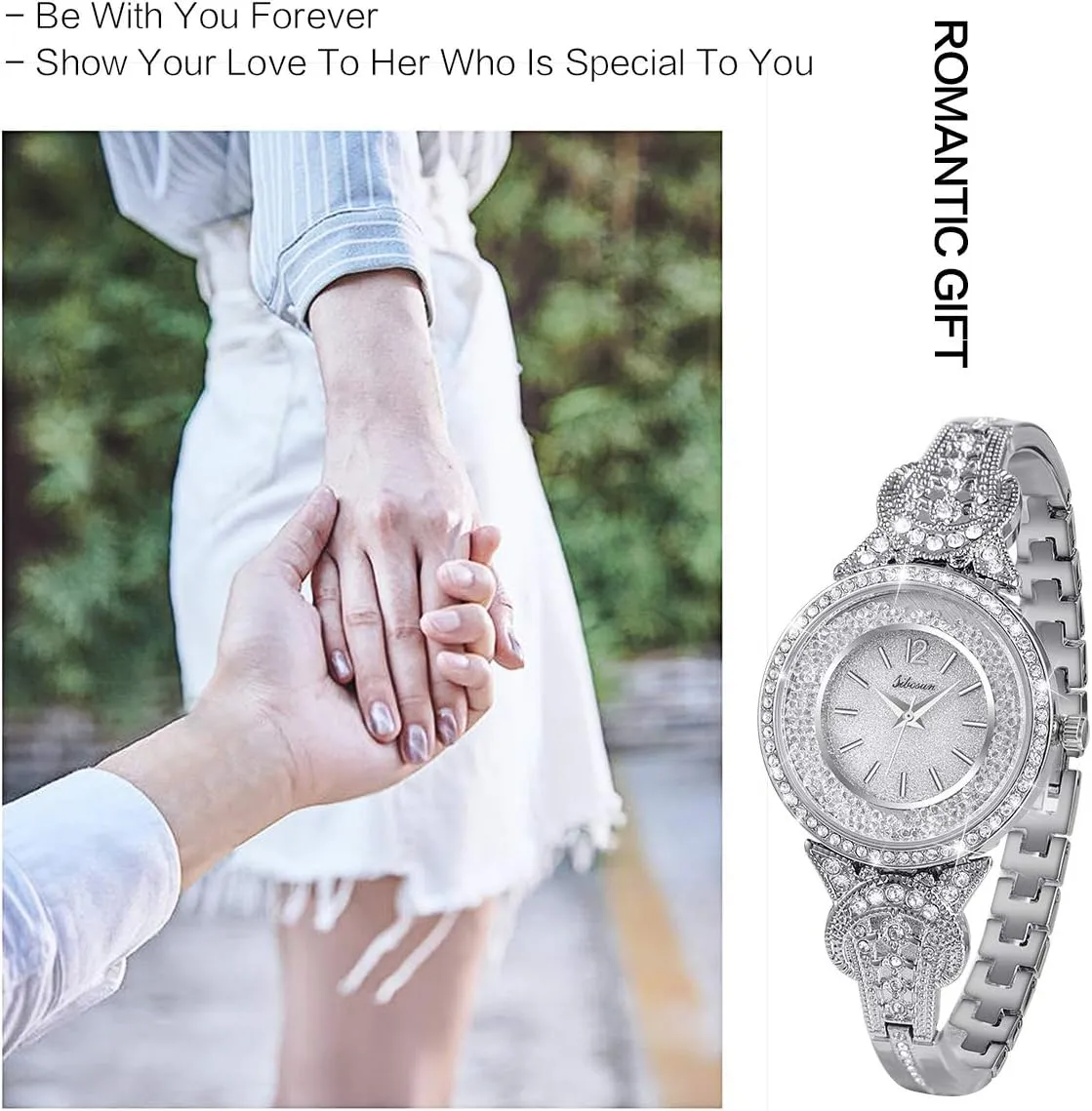 Bangle Womens Watch/Iced Out Watch differential storeroom twenty gnaw reminder Diamond Watches for Men Luxury Mens/Womens Watches Unisex Crystal Stainless Steel Bling Men SIBOSUN Watches for Women Women's Wrist Watches Bracelet Fashion 