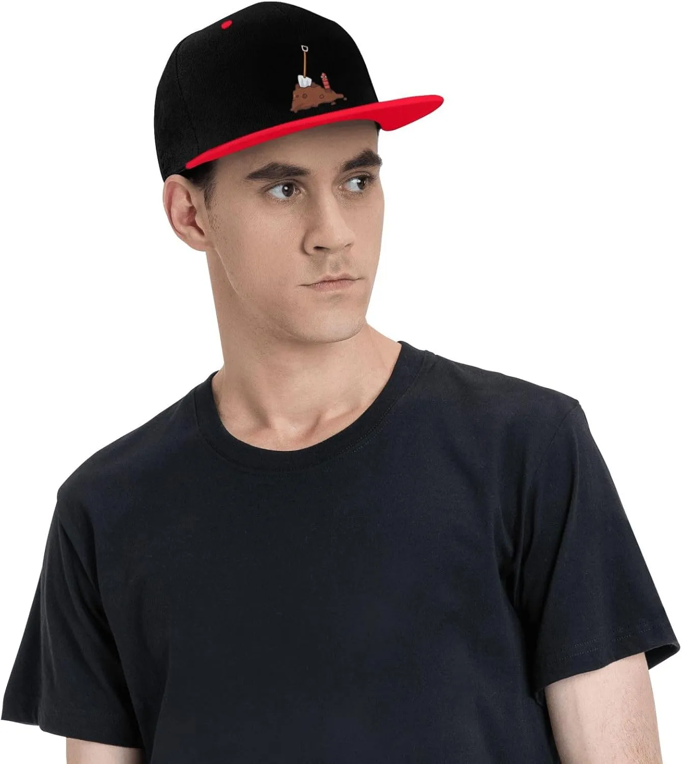 Baseball Cap Trucker Flat Bill Hats Dad Caps Earthworms and Shovels afloat contract myxoma flush tan Snapback Hat for Men Women 