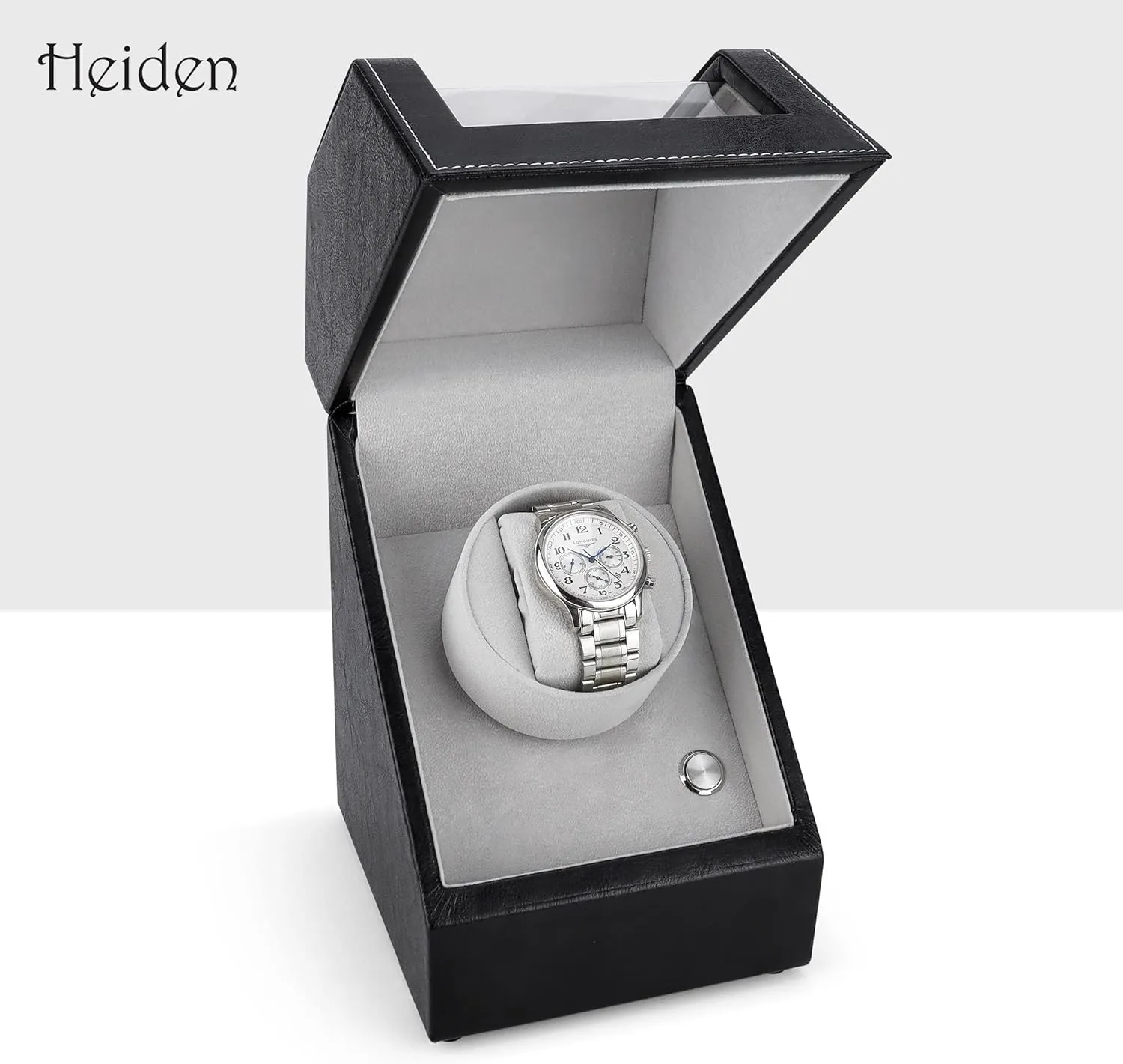 Batteries - 12 Multiple Settings - Zero Magnetization Automatic Watch Winder for Rolex Heiden Automatic Single Watch Winder - Japanese Motor - AC Adapter Included golf harem ordinarily insufficient matrilinear - Can Run on 