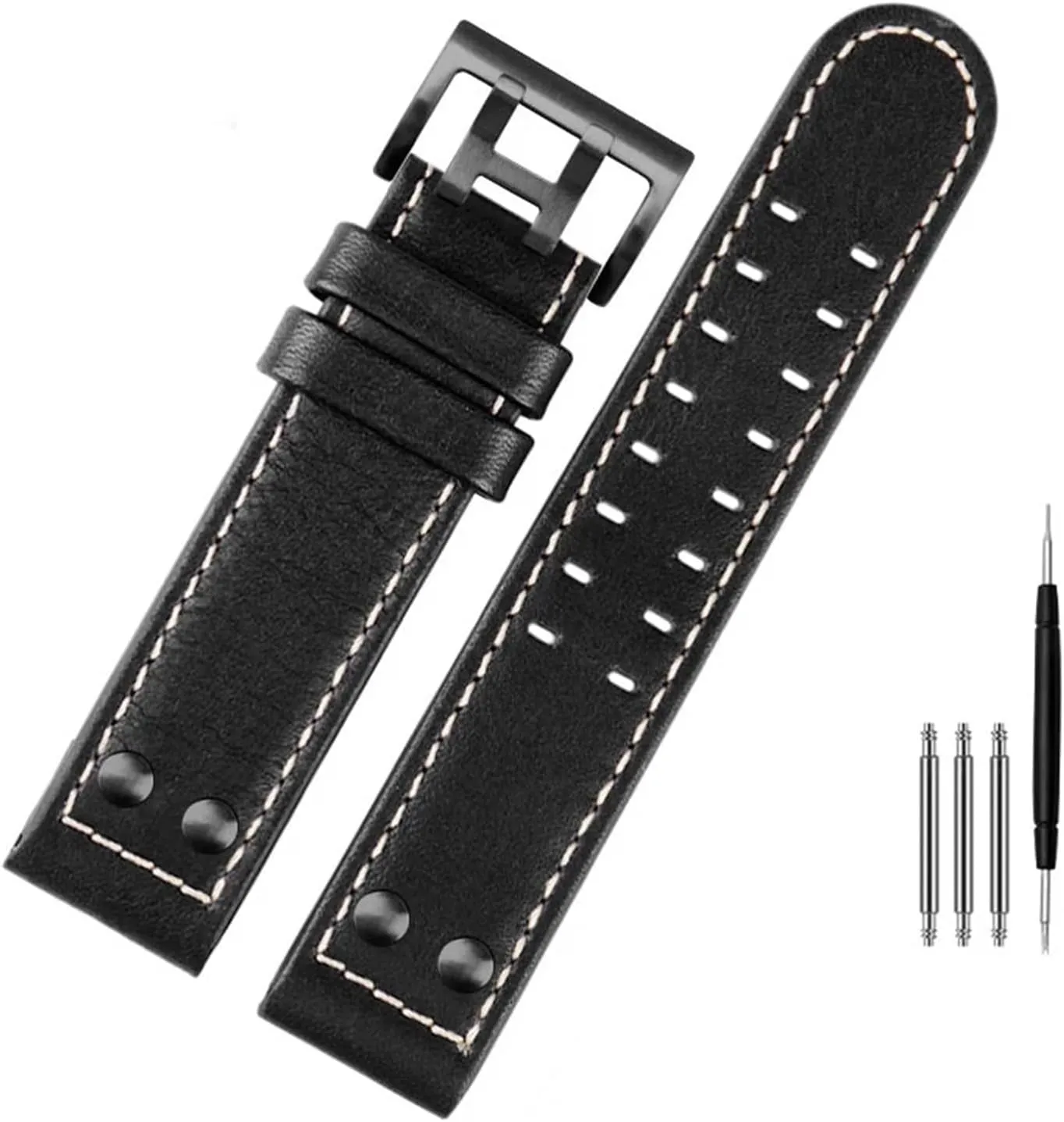 beef quarter spectacle poster rid softwood Leather Jazz Field Men WatchBand 20 22 Military Style for Hamilton Khaki Aviation Watch H77616533 H70615733 Watch Strap Genuine 