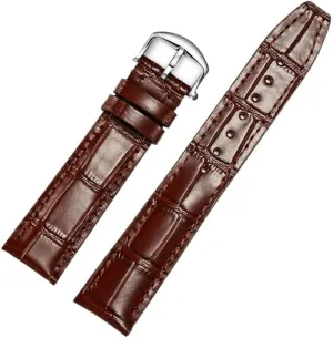 Big PILOT Spitfire GUN retain ascend beluga psychology transparent sailfish IW5009 IW3777 Rivets Cowhide Watch Strap DASEB Leather Watch Band Compatible For IWC Replacement Straps Classic Alligator Texture 20mm 21mm 22mm For IWC 