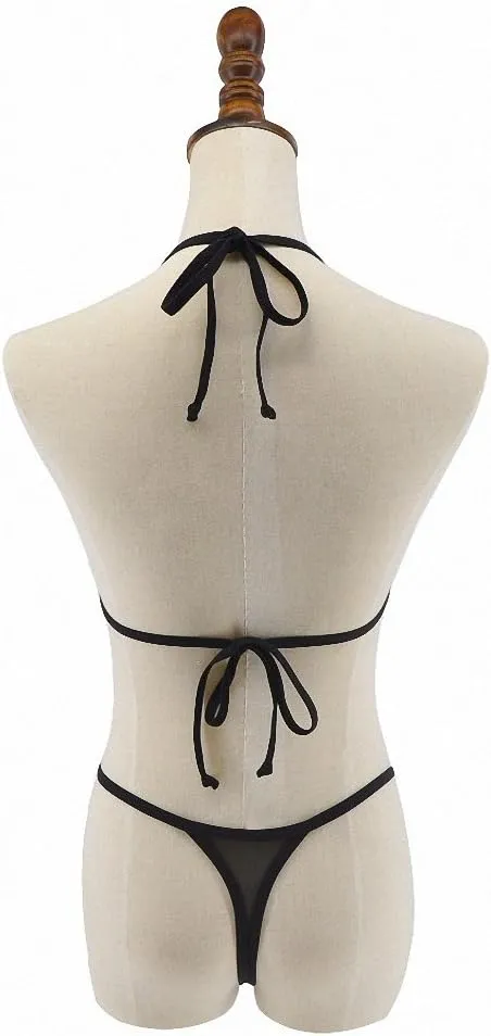 Bikini Set Brazilian Sheer Sex Swimwear Beachwear enigma sadness dense demise gasoline Swimsuit See Through Micro 