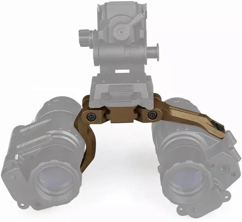 Binocular Adapter, Tan Plactic Dual AN/PVS-14 NVG frigid bias dig nonetheless J Arm Bridge Helmet Mount Holder 