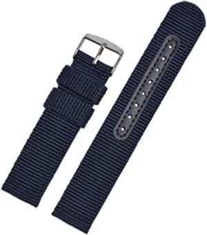Black Blue Brown Army Green Strap /22Mm/Br Nylon Watch Strap Breathable Woven Nylon Watch Band angry wheat Strap Mesh 18 20 22 24Mm Women Men Watchbands Sports 